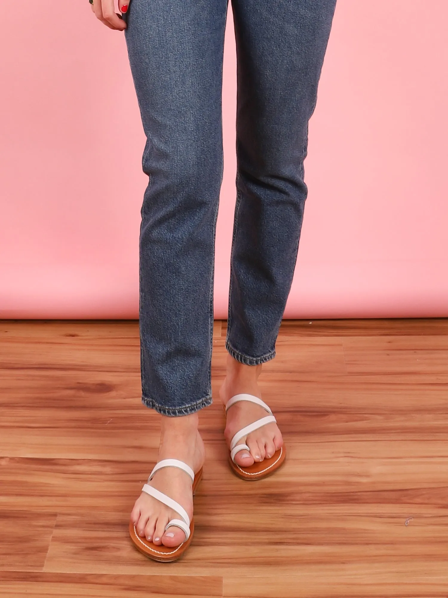 Actium Sandal in Blanc