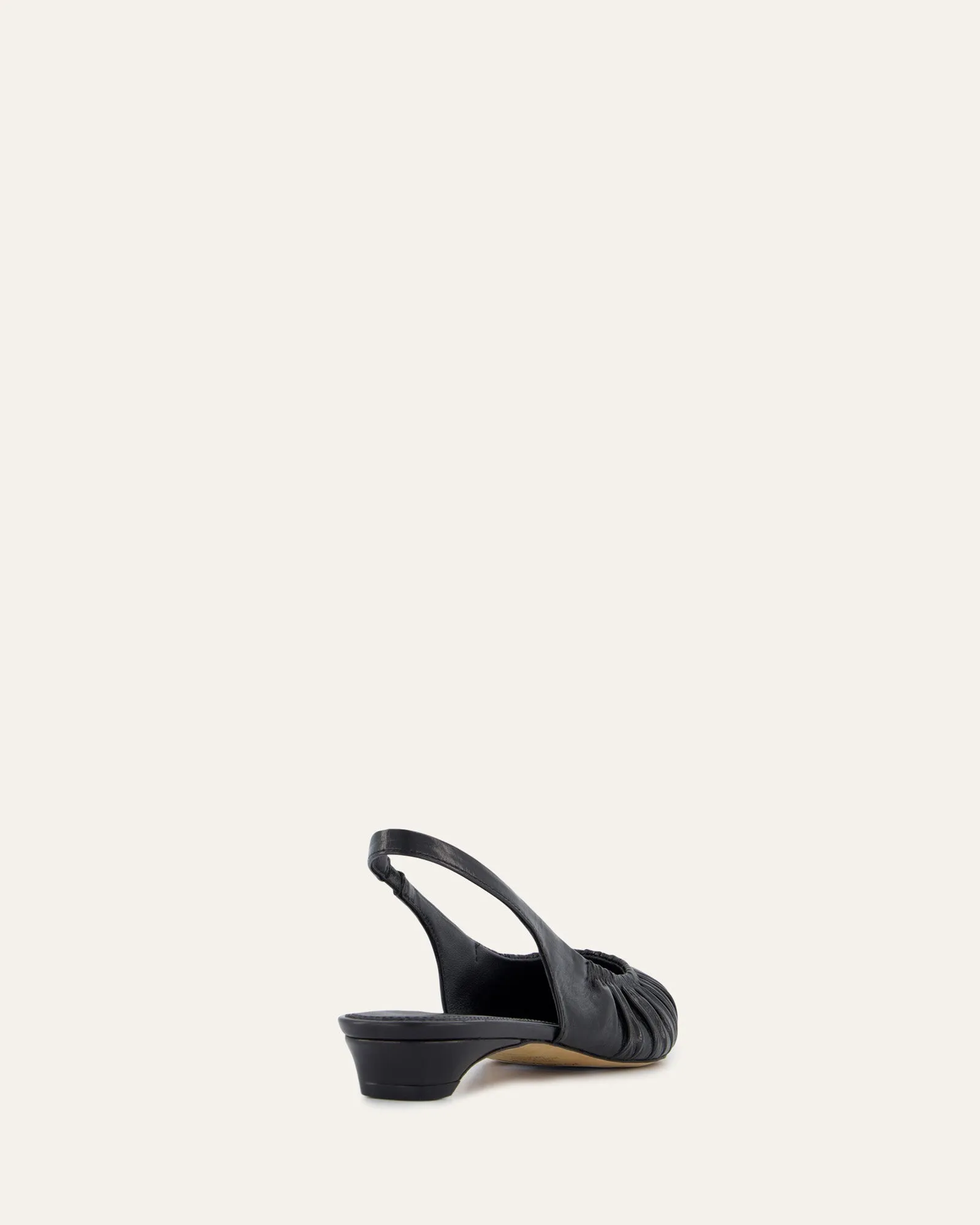 ADALINE DRESS FLATS BLACK LEATHER Jo Mercer
