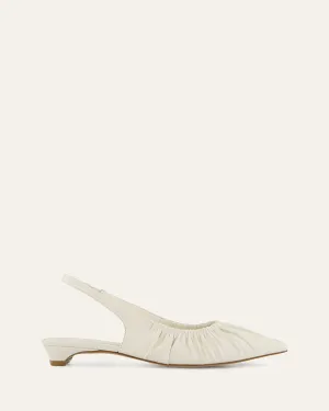 ADALINE DRESS FLATS OFF WHITE LEATHER Jo Mercer
