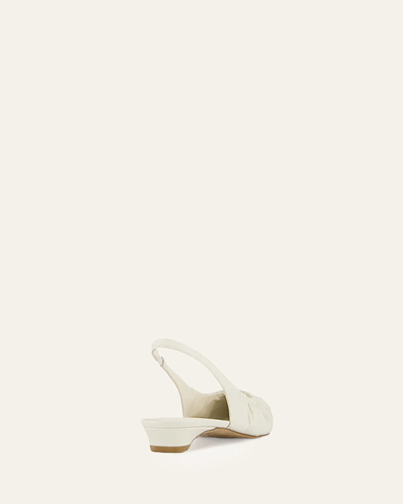 ADALINE DRESS FLATS OFF WHITE LEATHER Jo Mercer