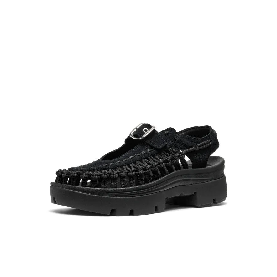 All Gender UNEEK PLT Mary Jane Sneaker  |  Black/Black KEEN