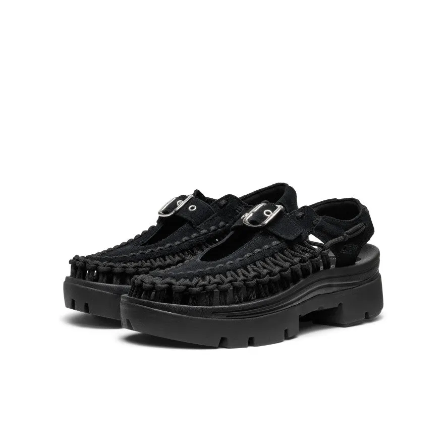All Gender UNEEK PLT Mary Jane Sneaker  |  Black/Black KEEN