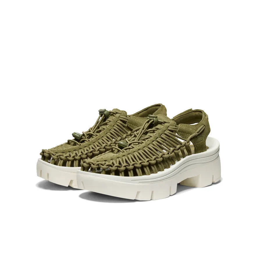 All Gender UNEEK PLT Sneaker  |  Martini Olive/Star White KEEN