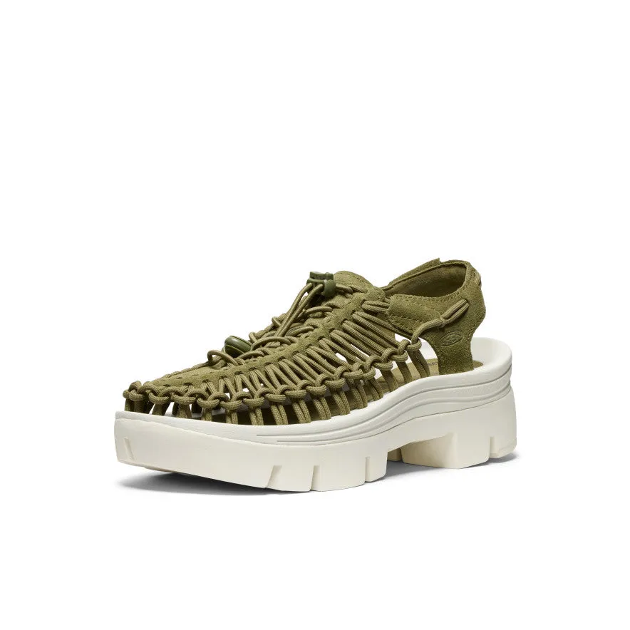All Gender UNEEK PLT Sneaker  |  Martini Olive/Star White KEEN