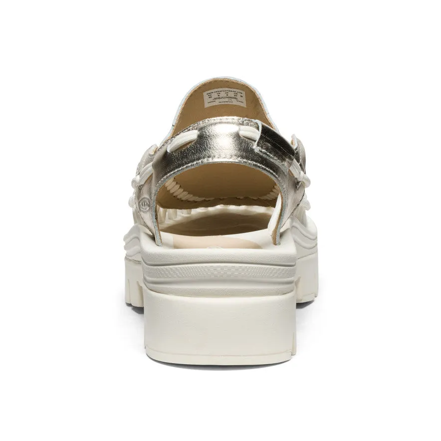 All Gender UNEEK PLT Tassel Sneaker  |  Champagne Gold/Star White KEEN