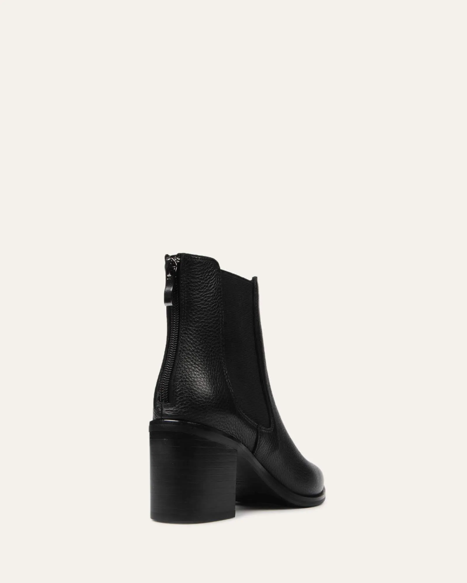 ALLURE MID ANKLE BOOTS BLACK LEATHER Jo Mercer