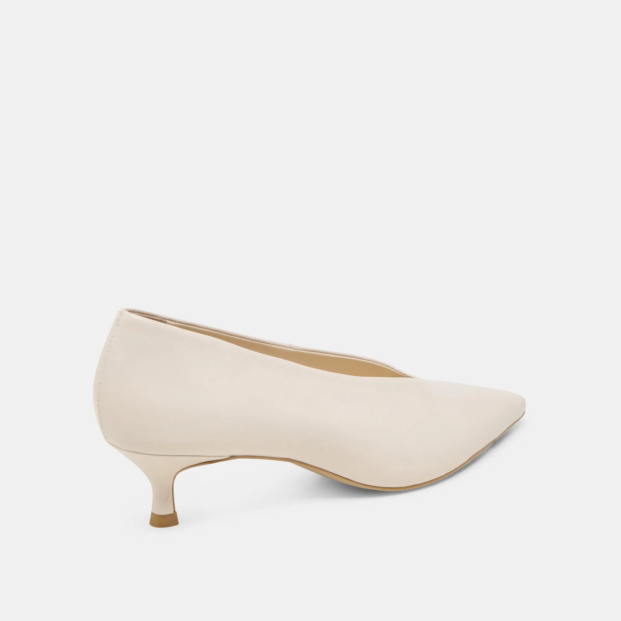 ALWYN HEELS BONE CRINKLE PATENT Dolce Vita