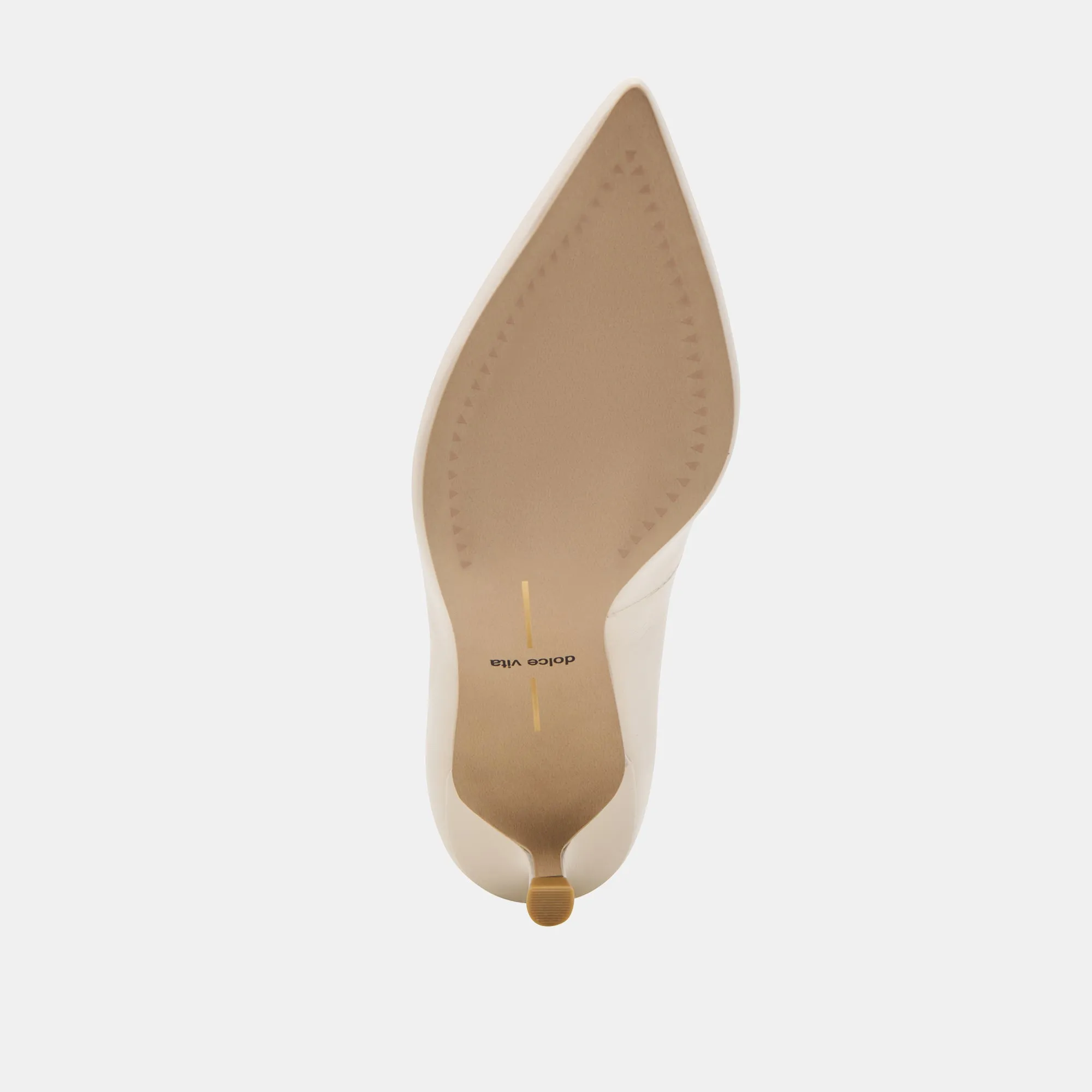 ALWYN HEELS BONE CRINKLE PATENT Dolce Vita