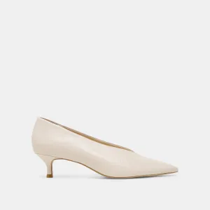 ALWYN HEELS BONE CRINKLE PATENT Dolce Vita
