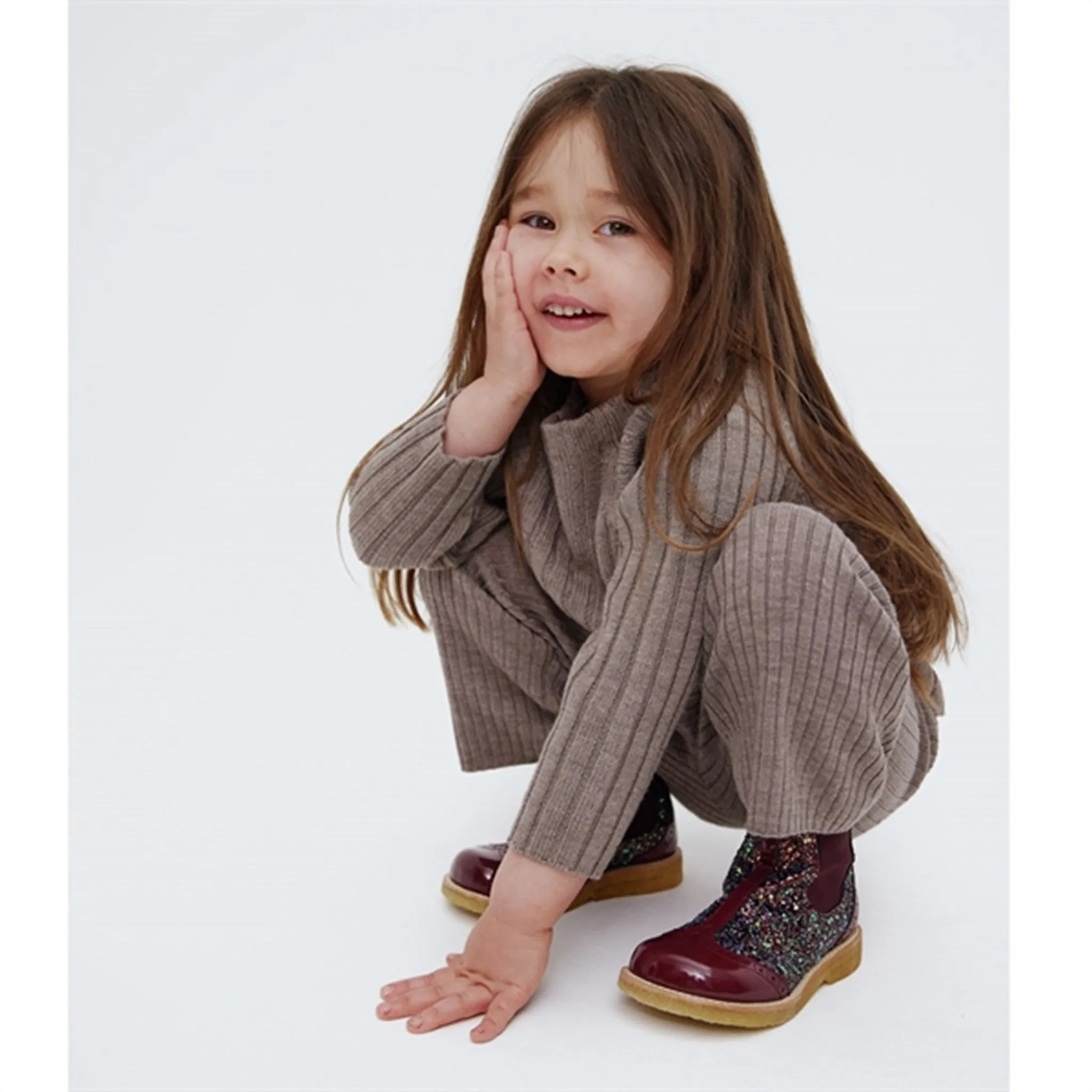 Angulus Chelsea Boots w Elastic Plum