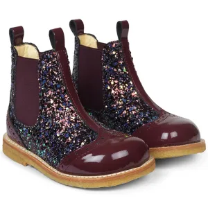 Angulus Chelsea Boots w Elastic Plum