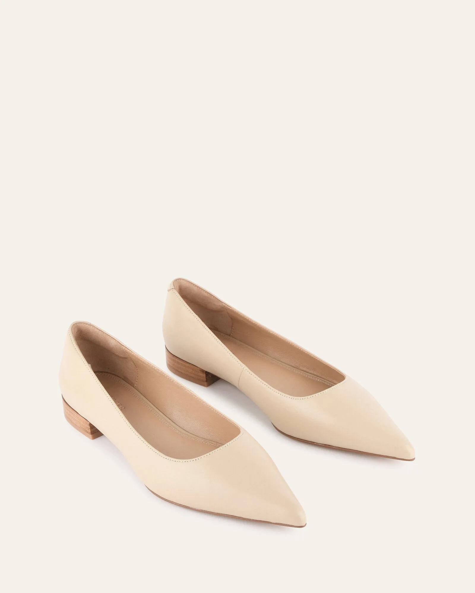 ANITA DRESS FLAT SAND LEATHER Jo Mercer