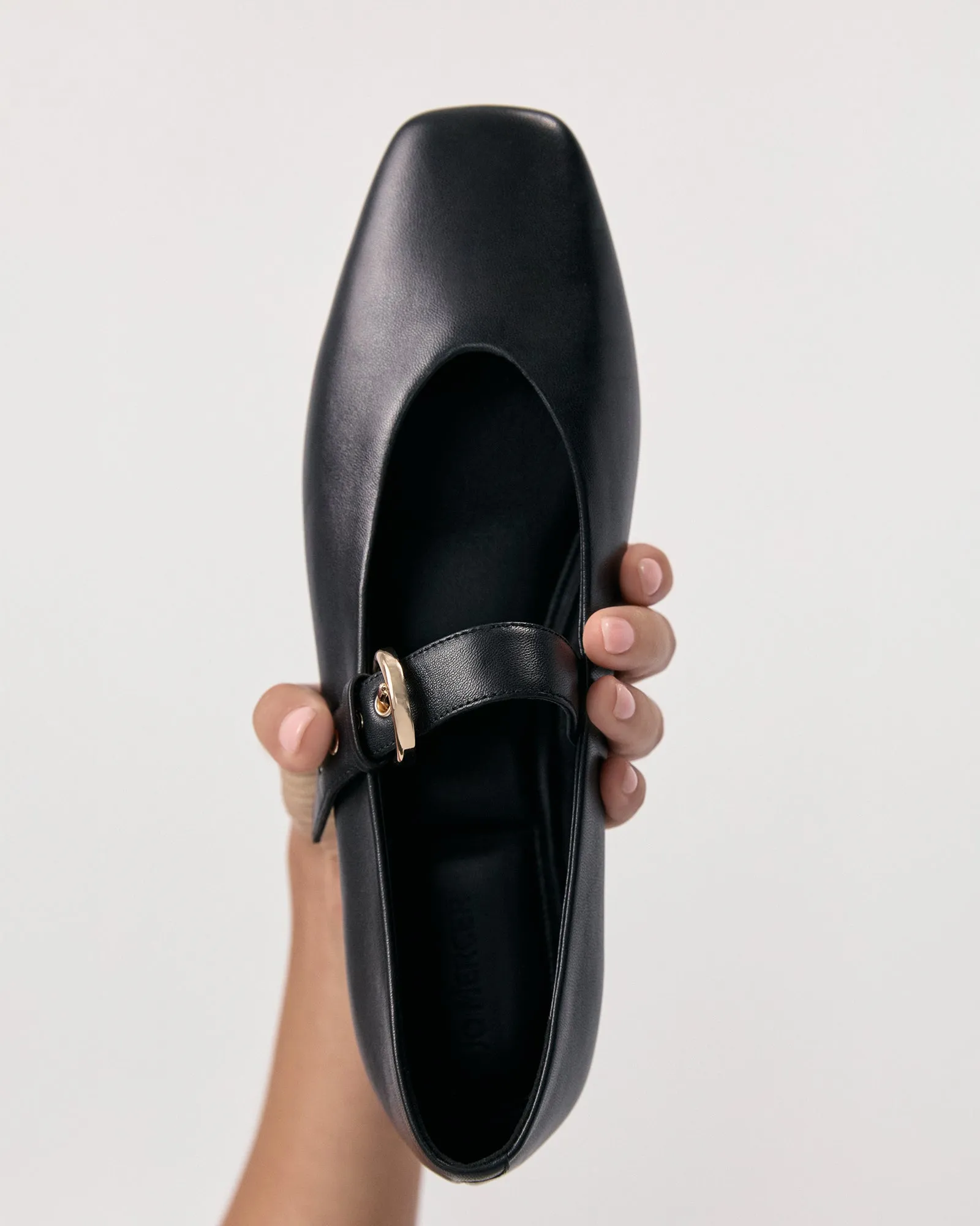 ANNABELLE CASUAL FLATS BLACK LEATHER Jo Mercer