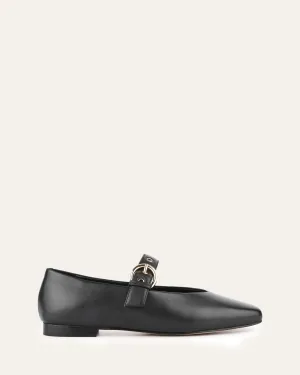 ANNABELLE CASUAL FLATS BLACK LEATHER Jo Mercer