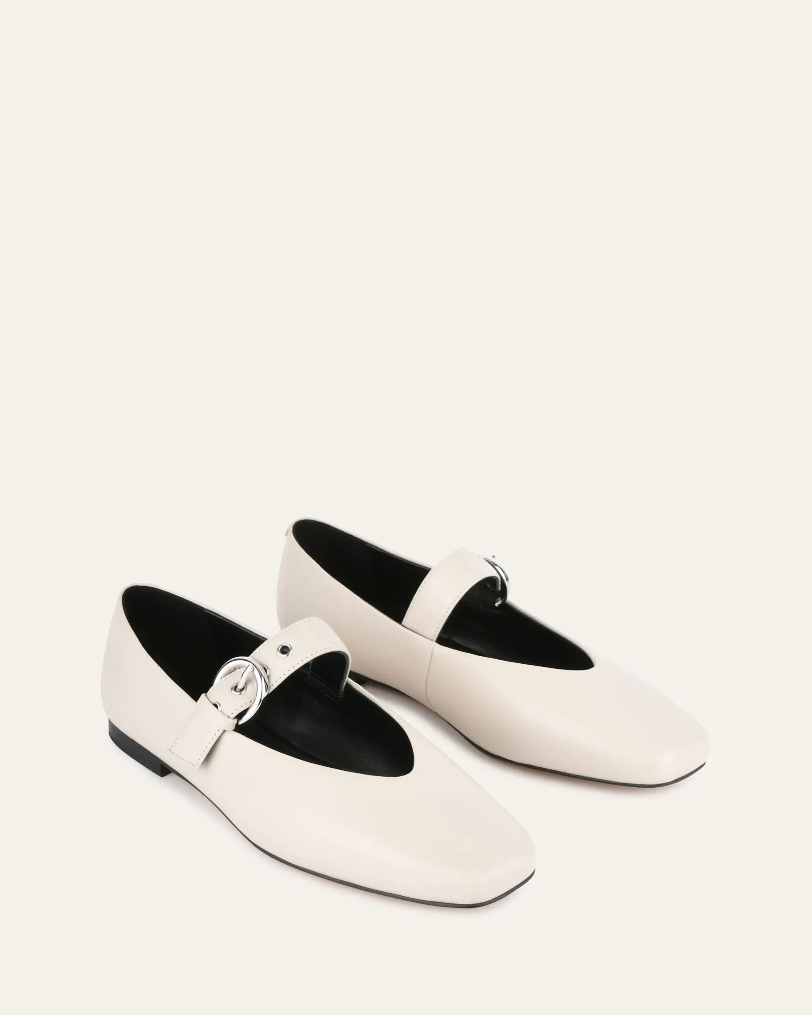 ANNABELLE CASUAL FLATS BONE LEATHER Jo Mercer