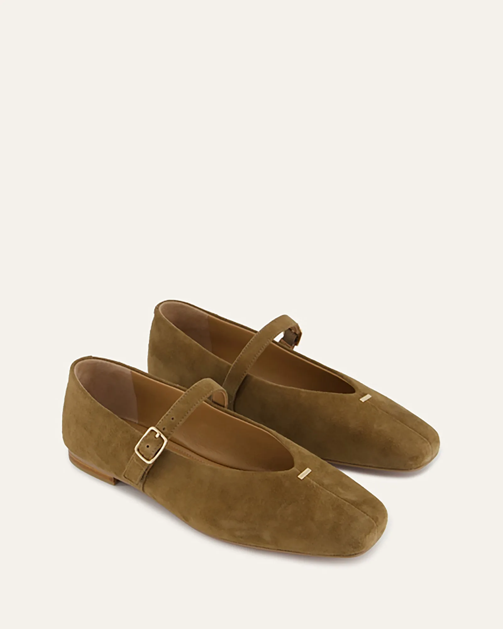 APRIL CASUAL FLATS BARK SUEDE Jo Mercer