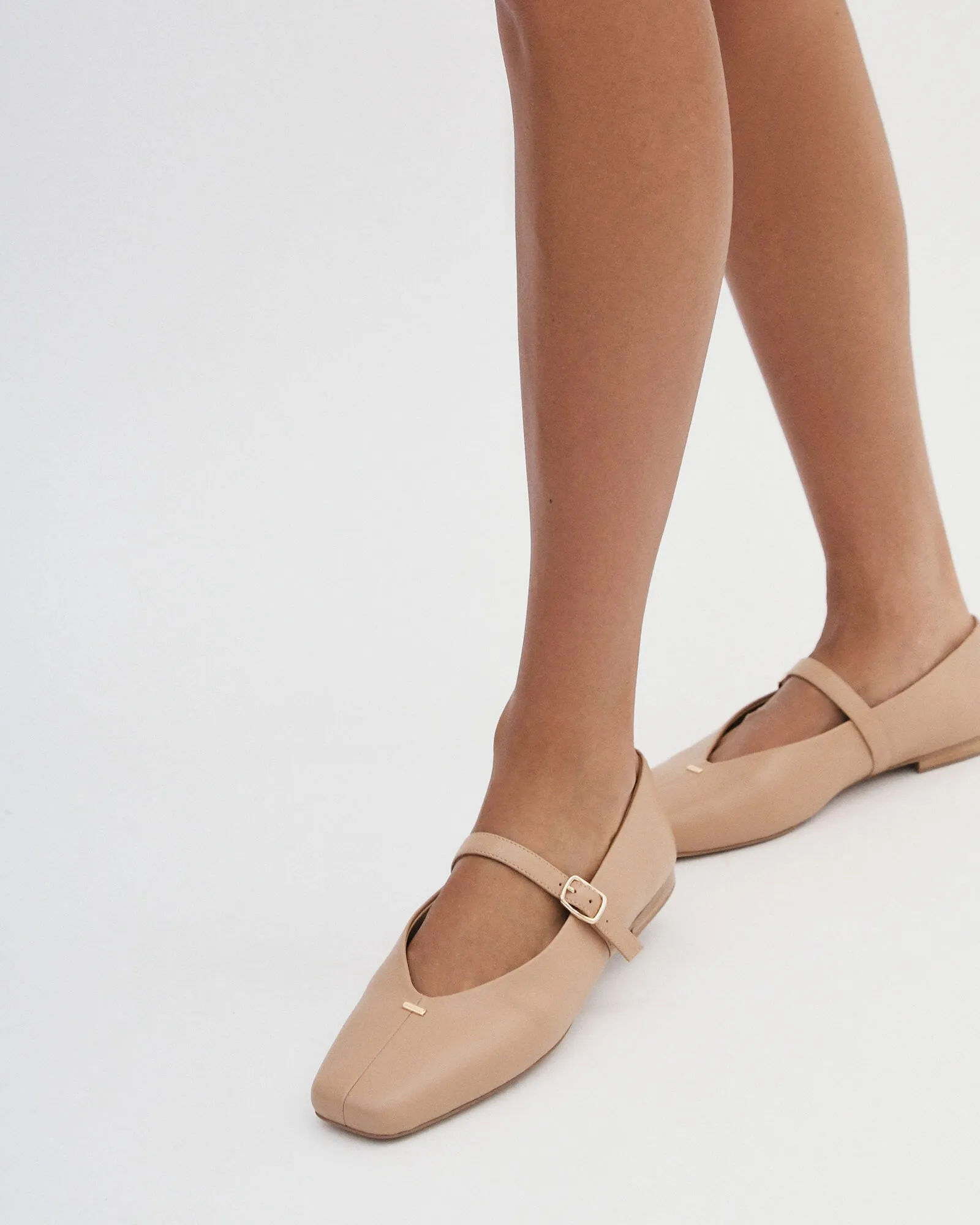 APRIL CASUAL FLATS TAN LEATHER Jo Mercer