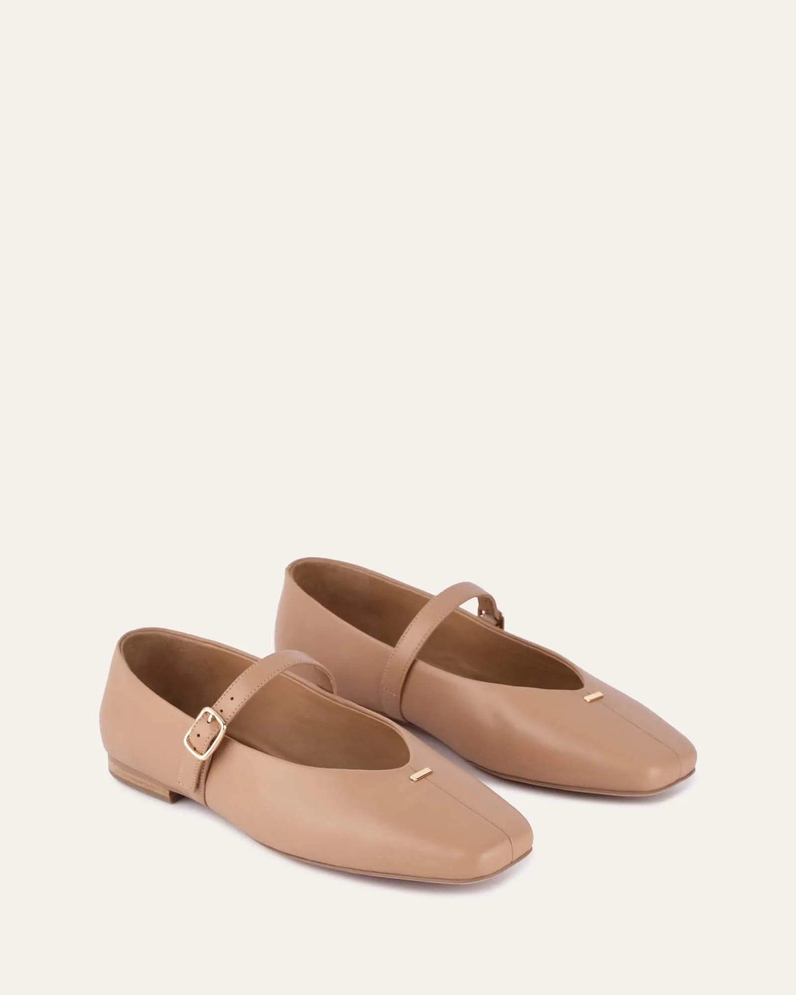 APRIL CASUAL FLATS TAN LEATHER Jo Mercer
