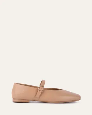 APRIL CASUAL FLATS TAN LEATHER Jo Mercer
