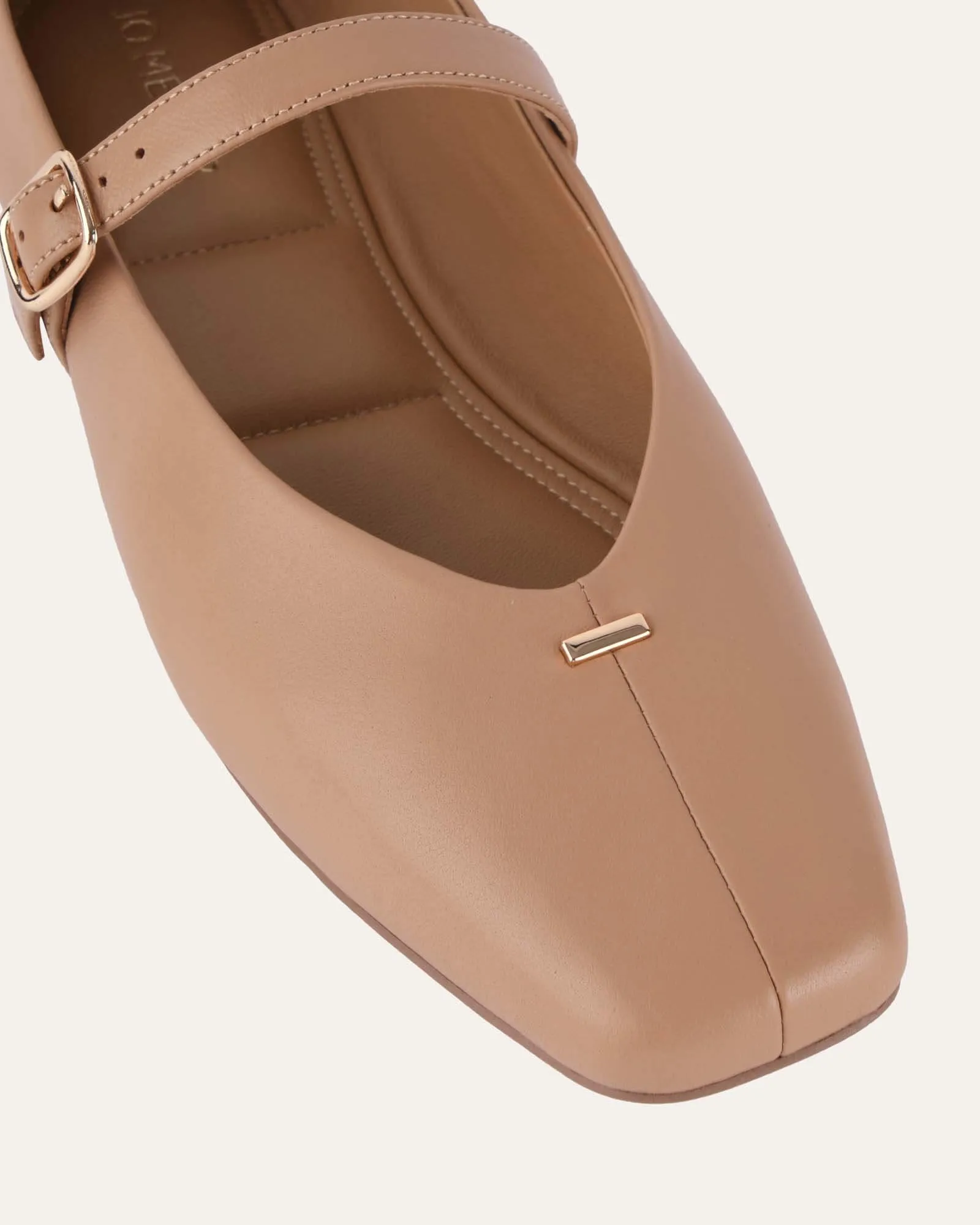 APRIL CASUAL FLATS TAN LEATHER Jo Mercer