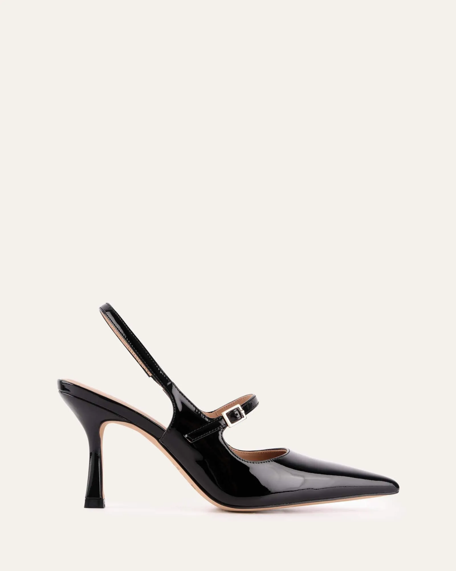 ARCHER HIGH HEELS BLACK PATENT Jo Mercer