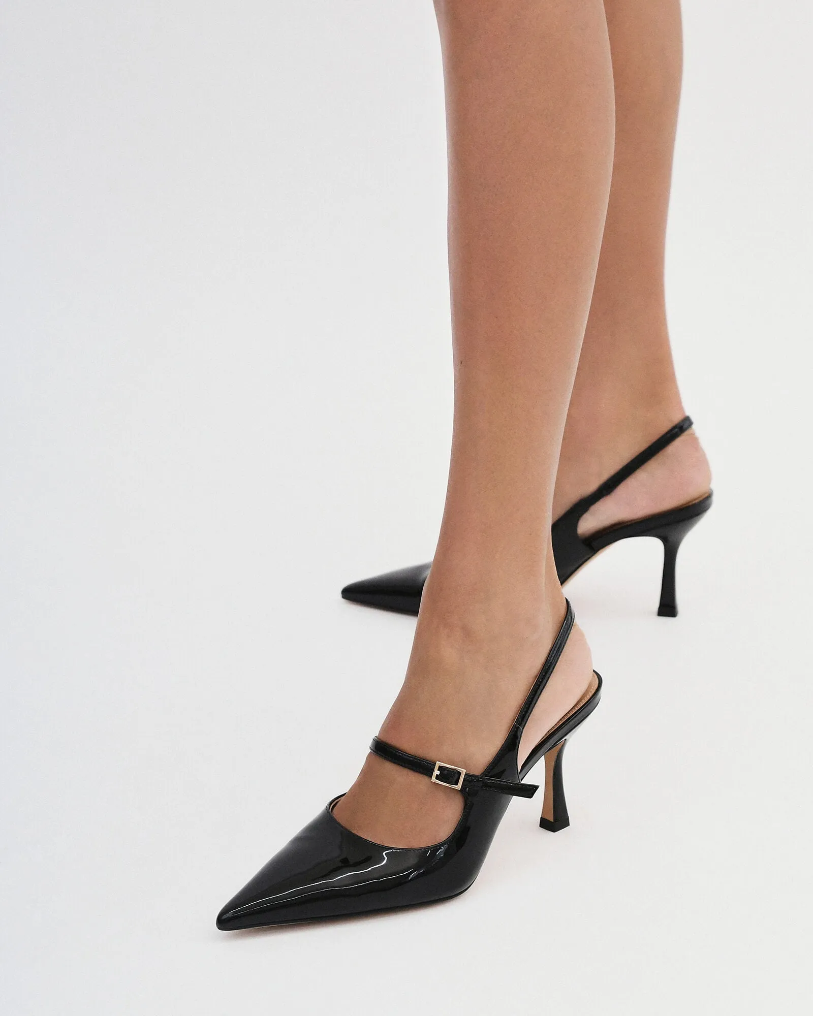 ARCHER HIGH HEELS BLACK PATENT Jo Mercer