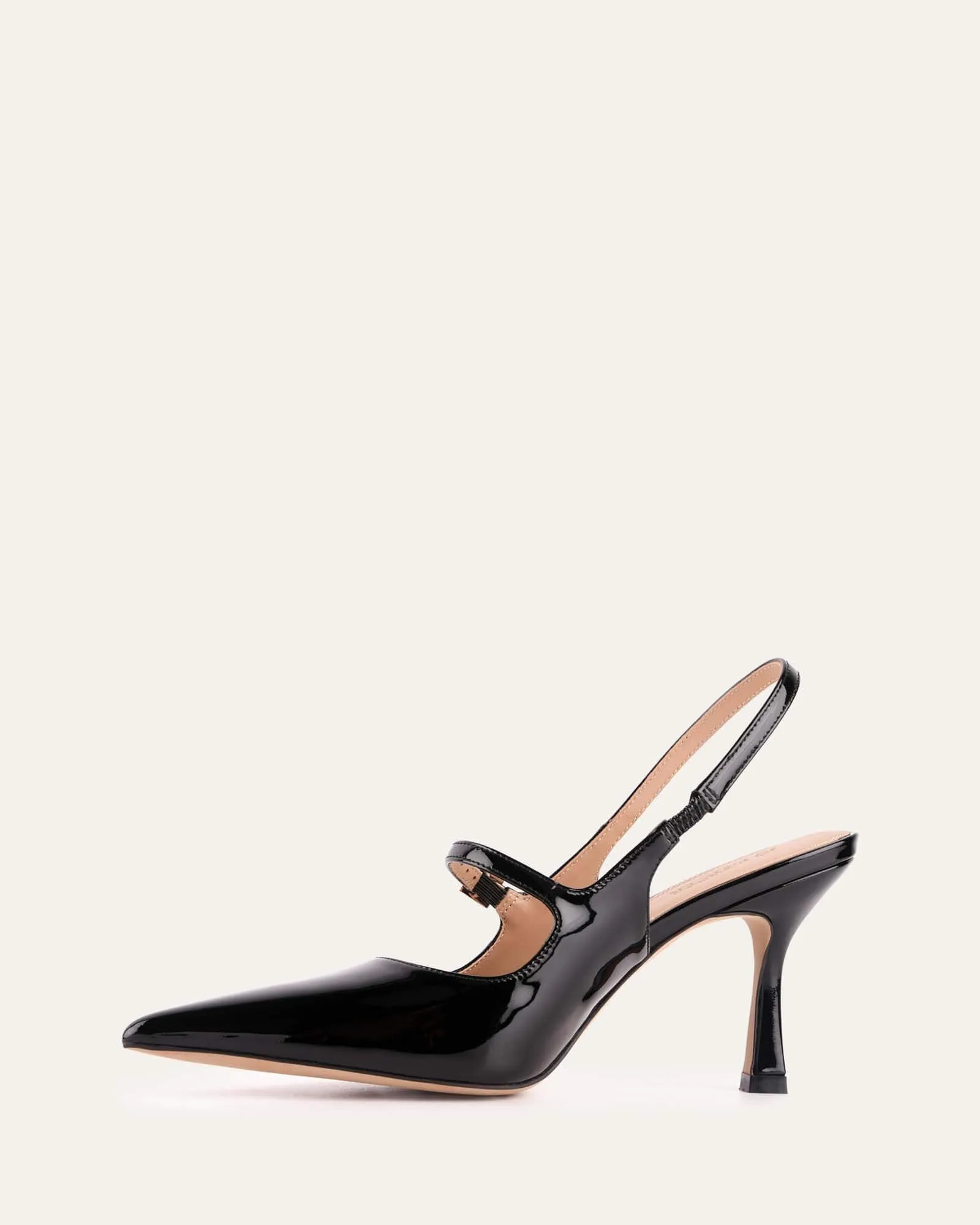 ARCHER HIGH HEELS BLACK PATENT Jo Mercer