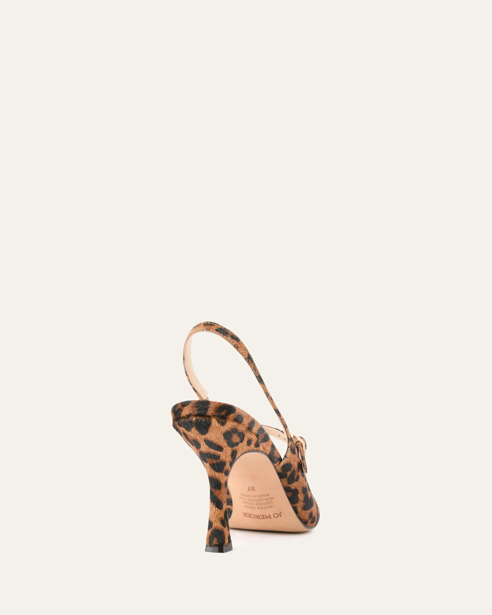 ARCHER HIGH HEELS LEOPARD PRINT LEATHER Jo Mercer