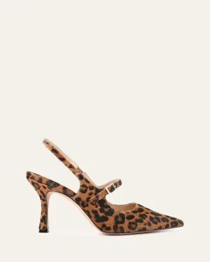 ARCHER HIGH HEELS LEOPARD PRINT LEATHER Jo Mercer