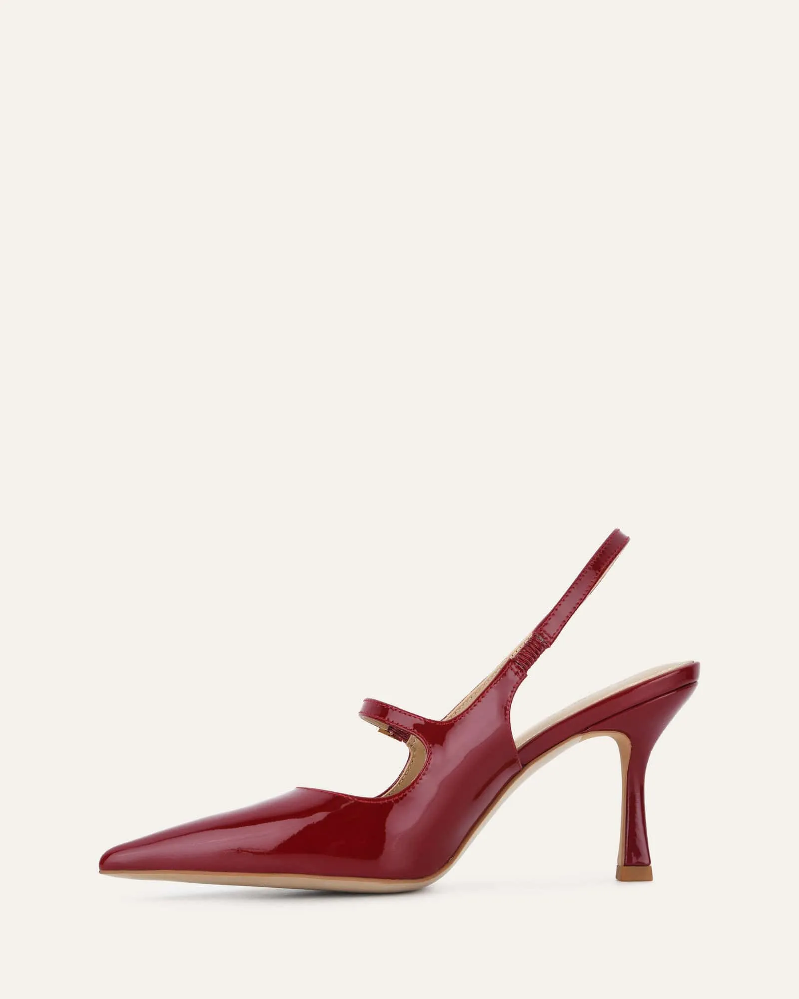 ARCHER HIGH HEELS RUBY RED PATENT Jo Mercer