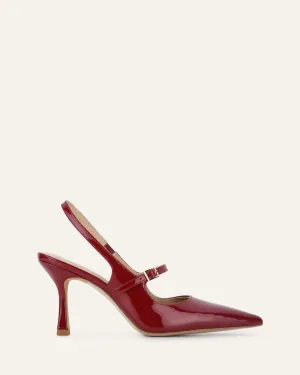 ARCHER HIGH HEELS RUBY RED PATENT Jo Mercer