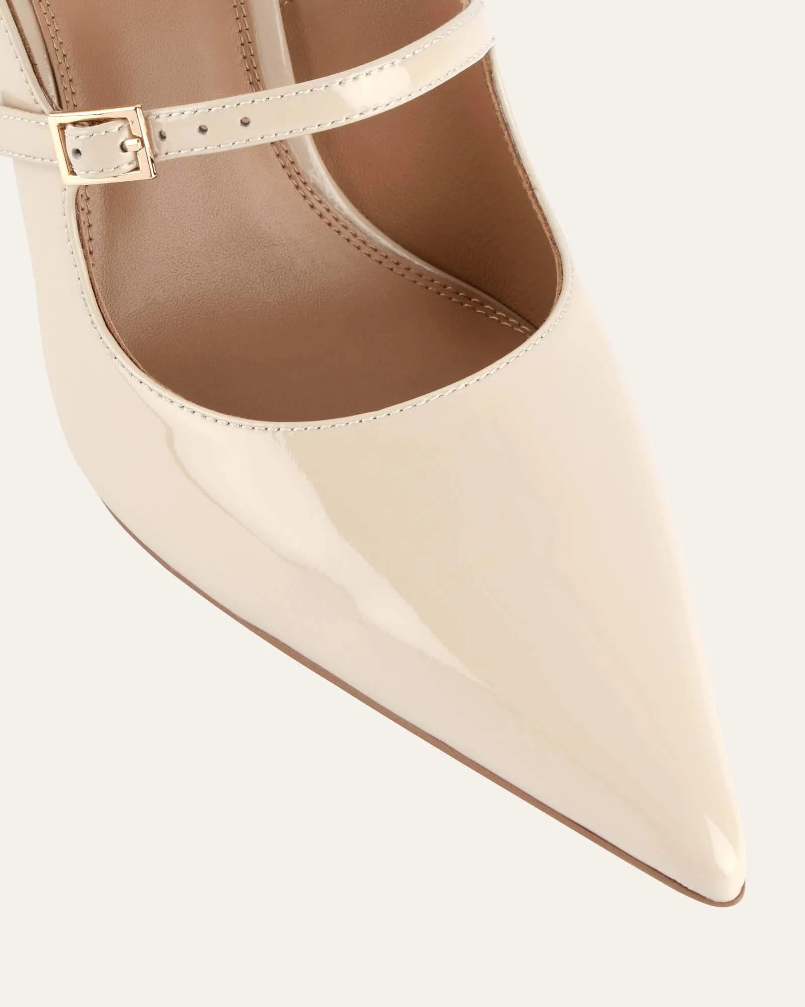 ARCHER HIGH HEELS SAND PATENT Jo Mercer