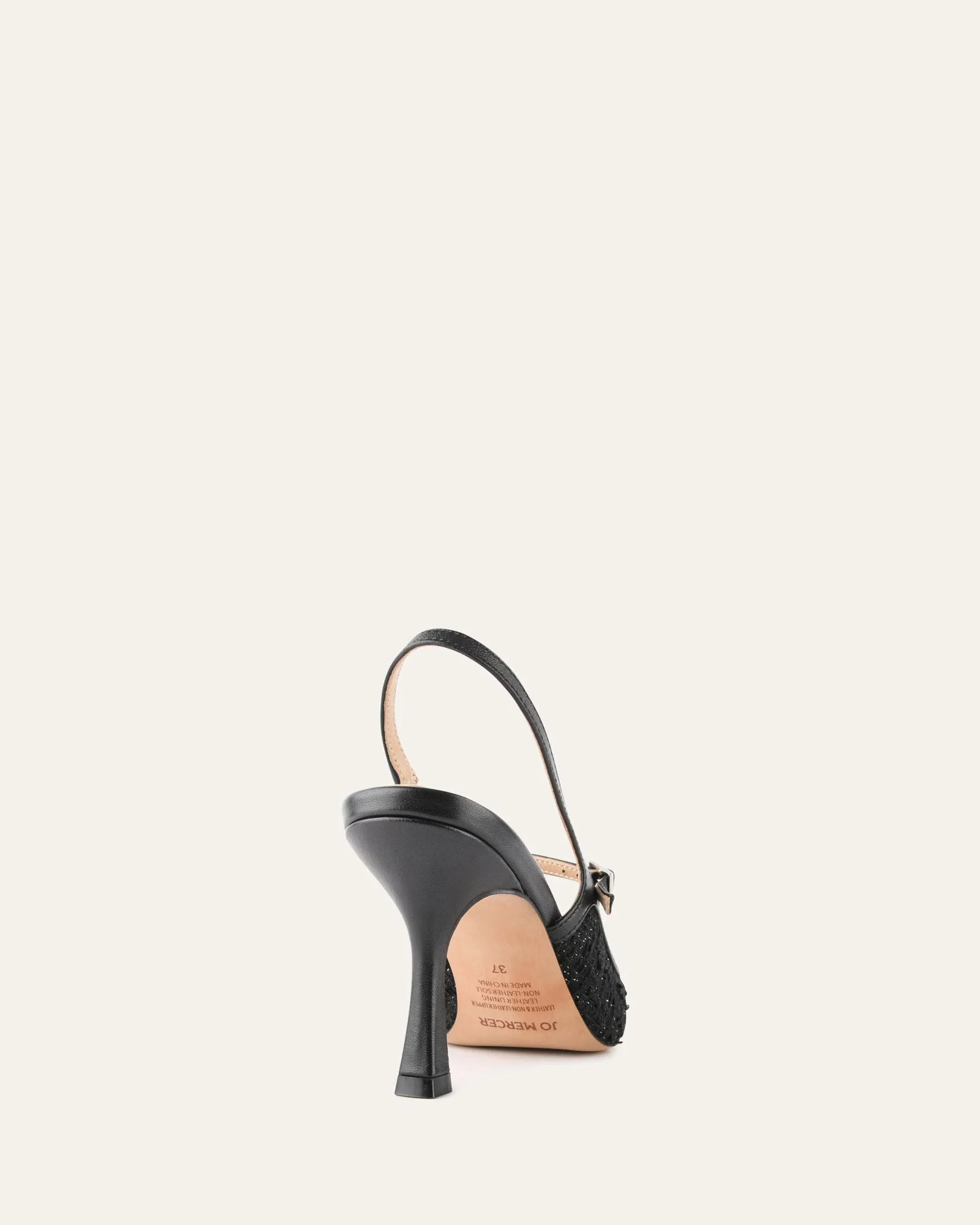 ASCOT HIGH HEELS BLACK TWEED Jo Mercer