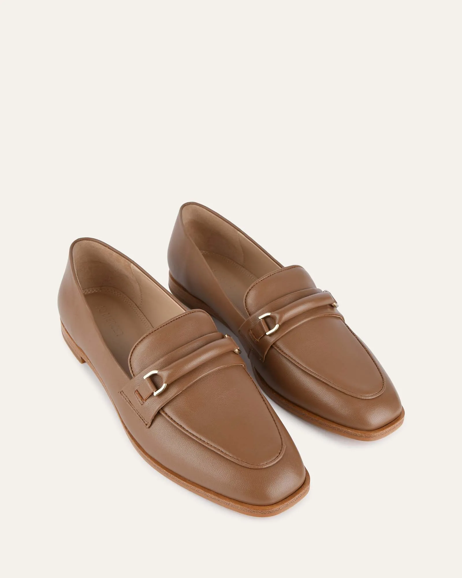ATHENA LOAFERS CARAMEL LEATHER Jo Mercer