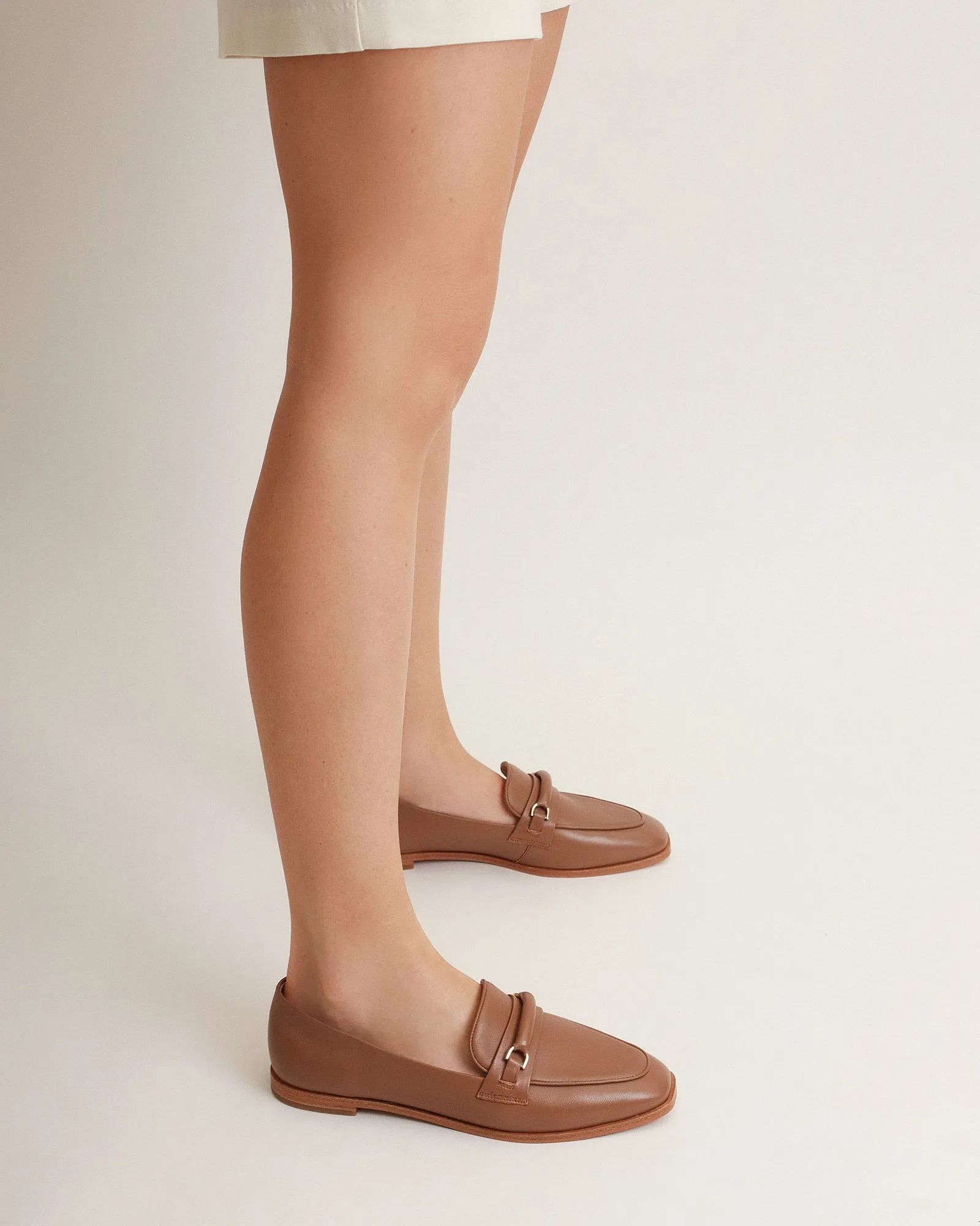 ATHENA LOAFERS CARAMEL LEATHER Jo Mercer