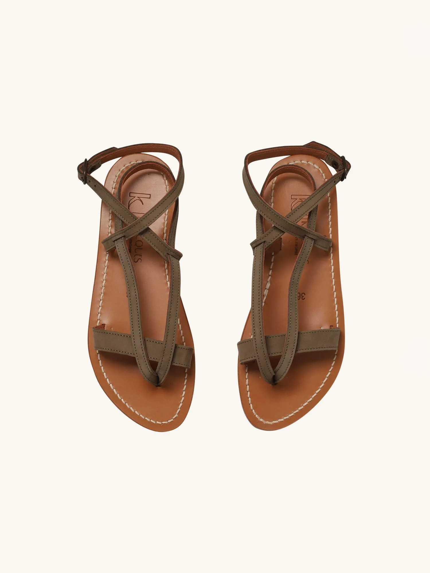 Aubigne Sandal in Kaki