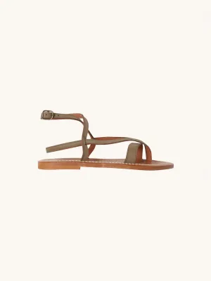 Aubigne Sandal in Kaki