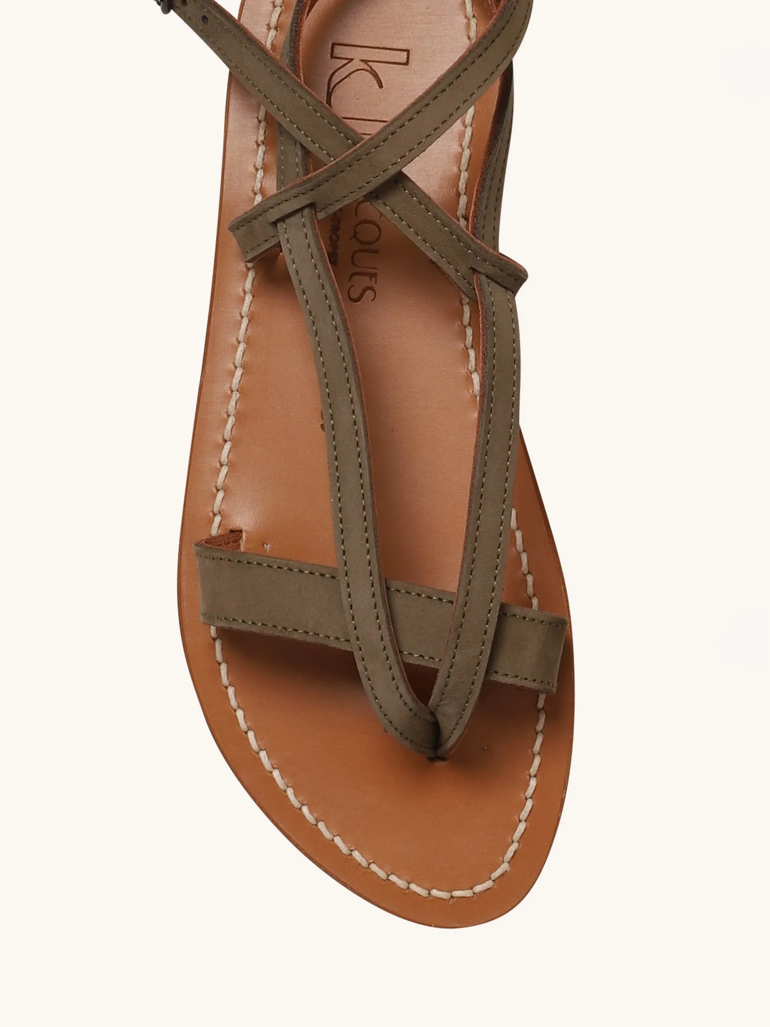 Aubigne Sandal in Kaki