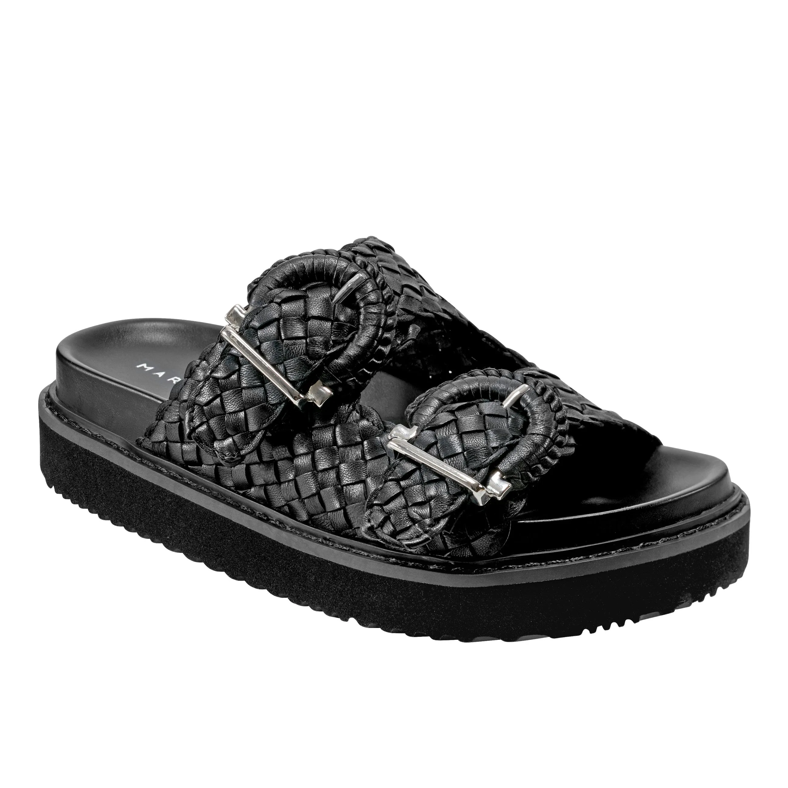 Auggie Woven Footbed Sandal -MARC FISHER