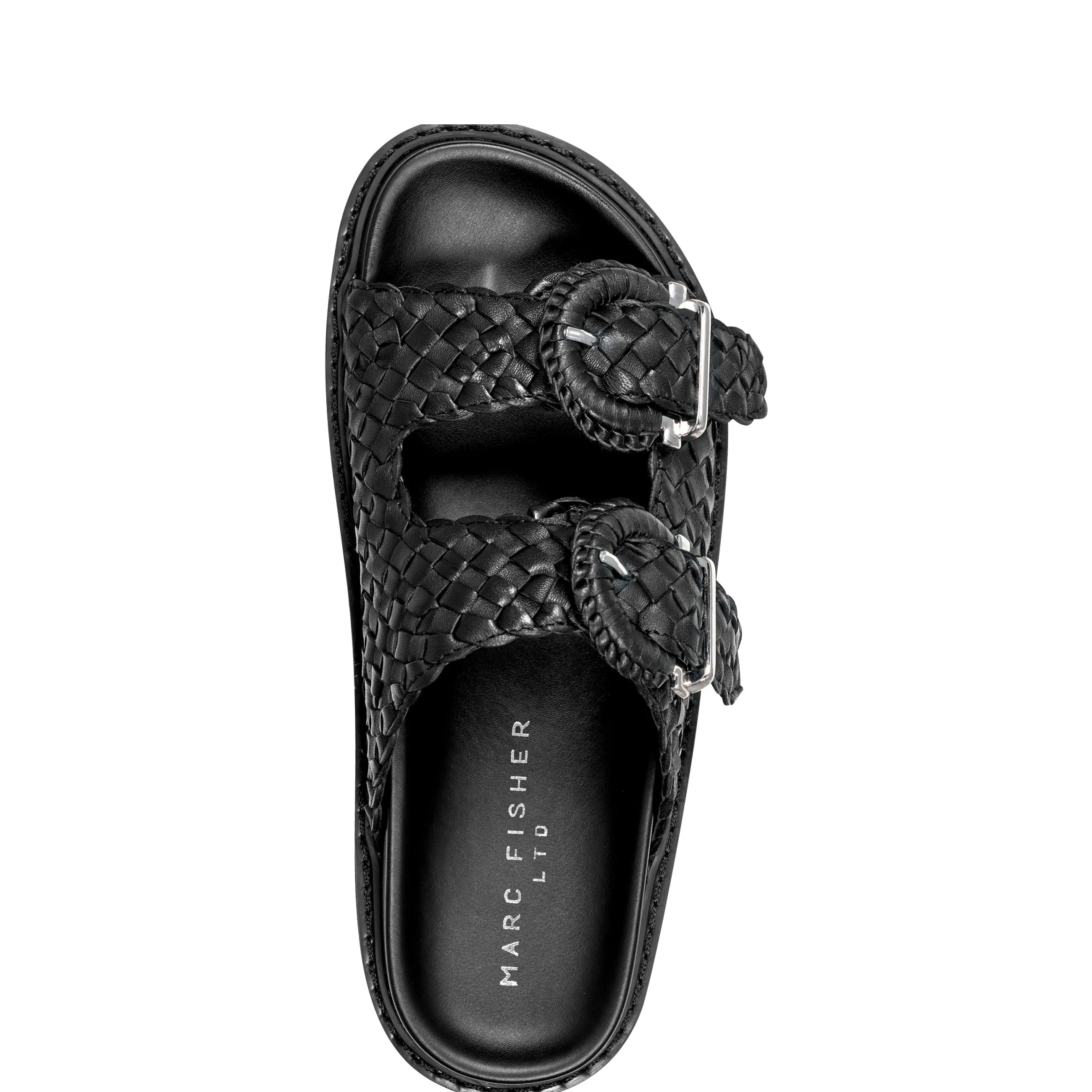 Auggie Woven Footbed Sandal -MARC FISHER