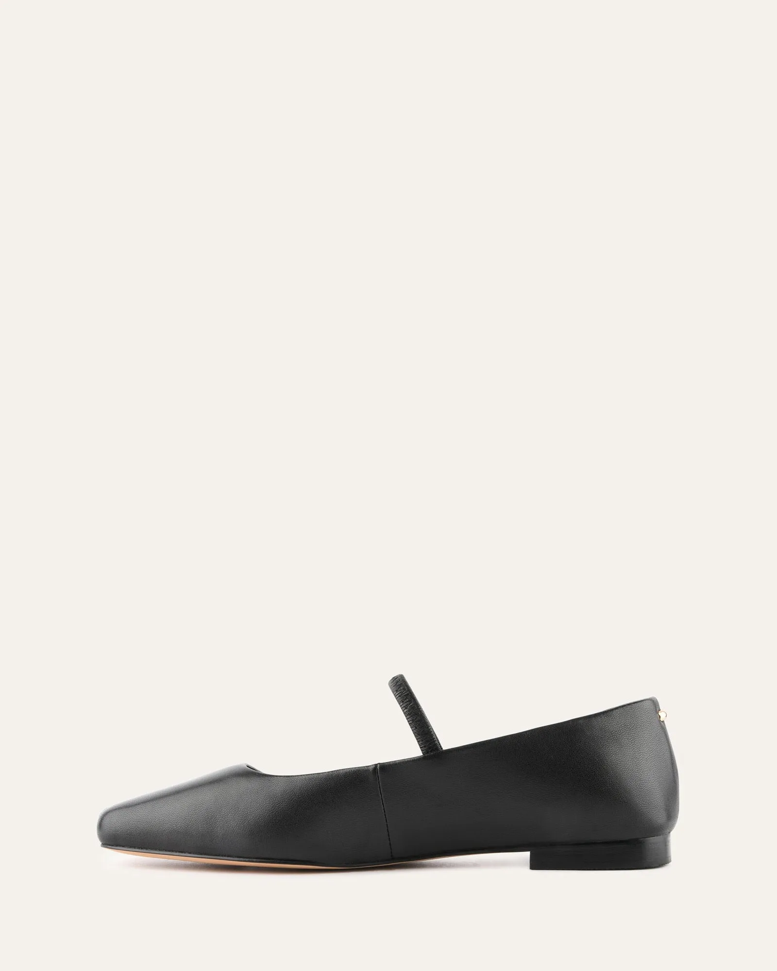 AVERY CASUAL FLATS BLACK LEATHER Jo Mercer
