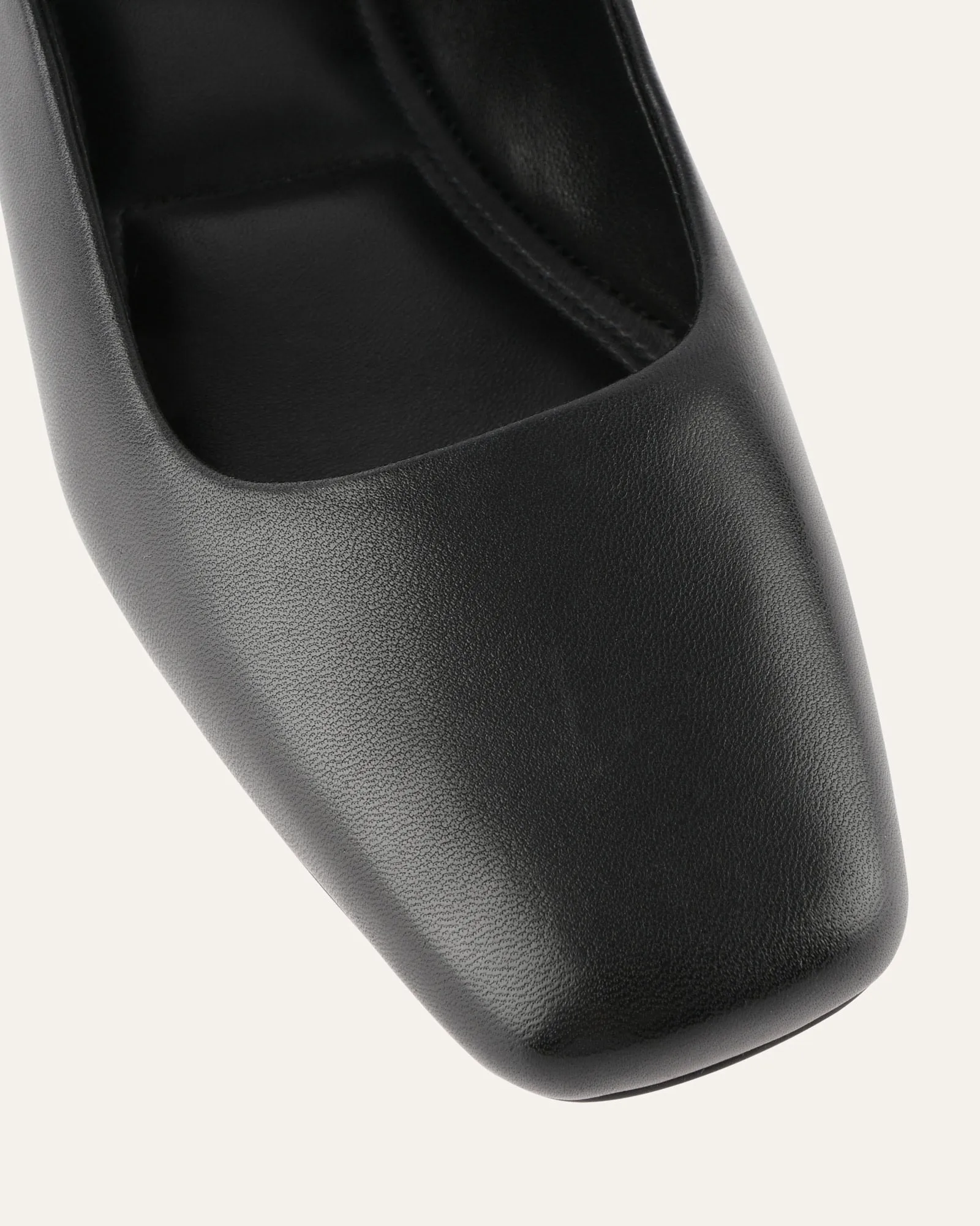 AVERY CASUAL FLATS BLACK LEATHER Jo Mercer