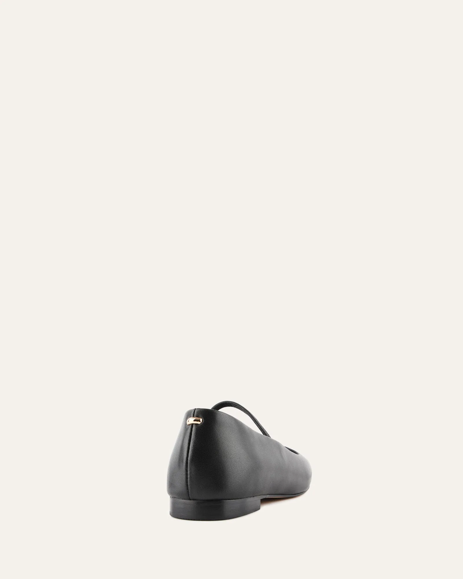 AVERY CASUAL FLATS BLACK LEATHER Jo Mercer