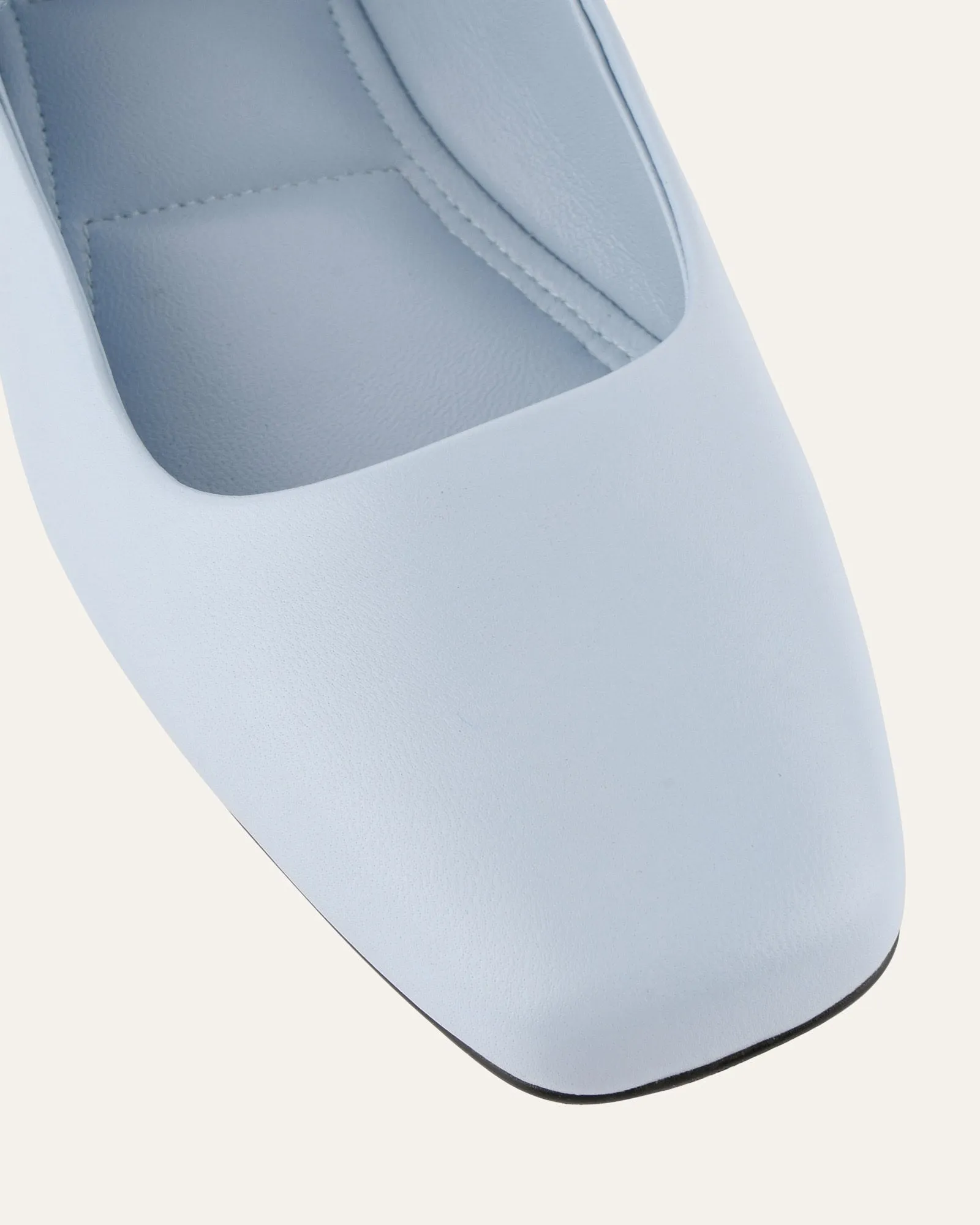 AVERY CASUAL FLATS MIST BLUE LEATHER Jo Mercer