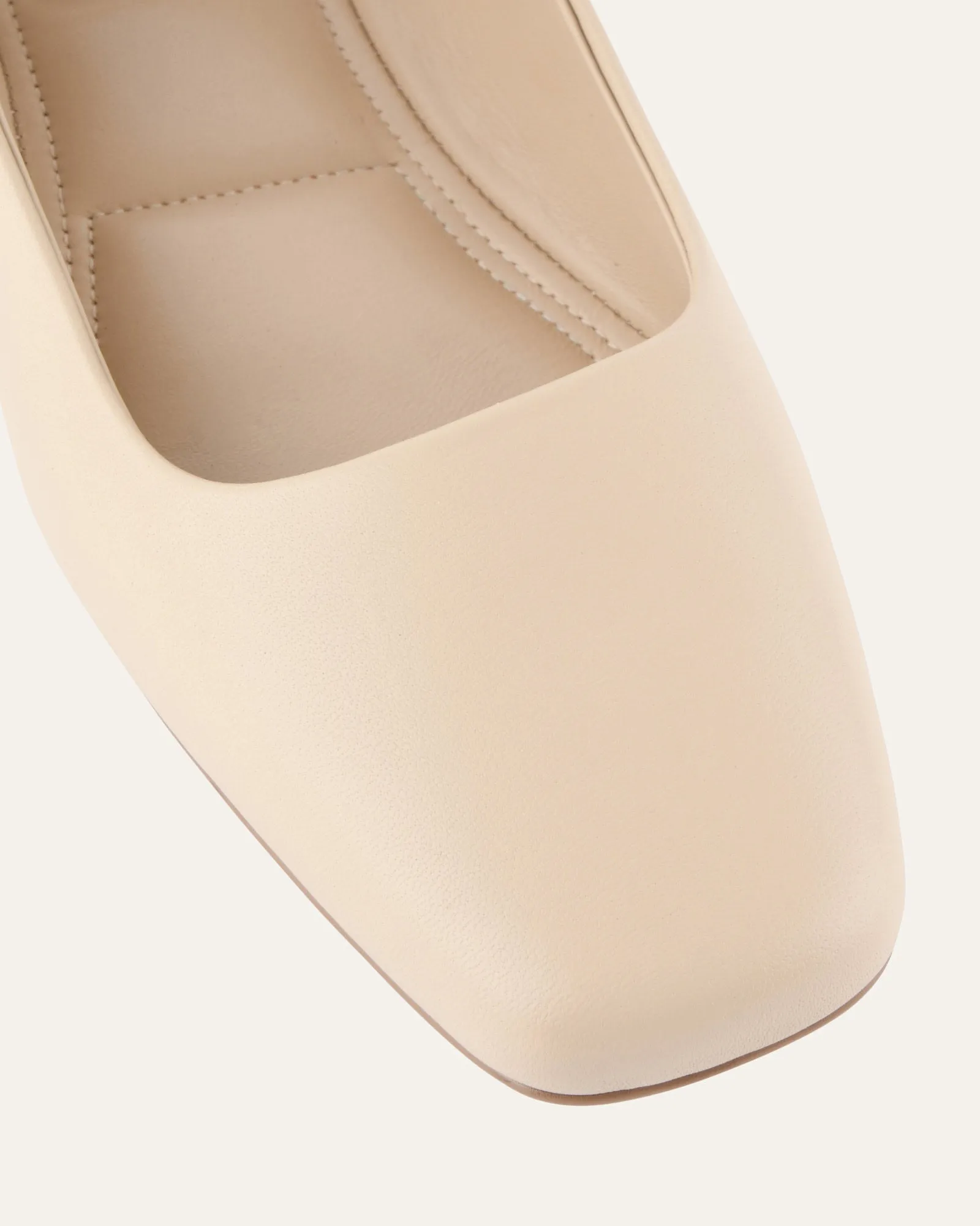 AVERY CASUAL FLATS SAND LEATHER Jo Mercer