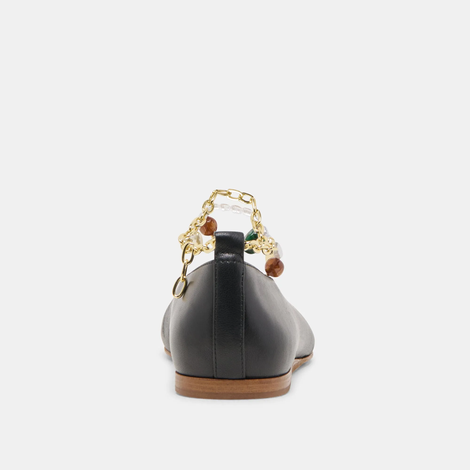 BAIDEN BALLET FLATS BLACK LEATHER Dolce Vita