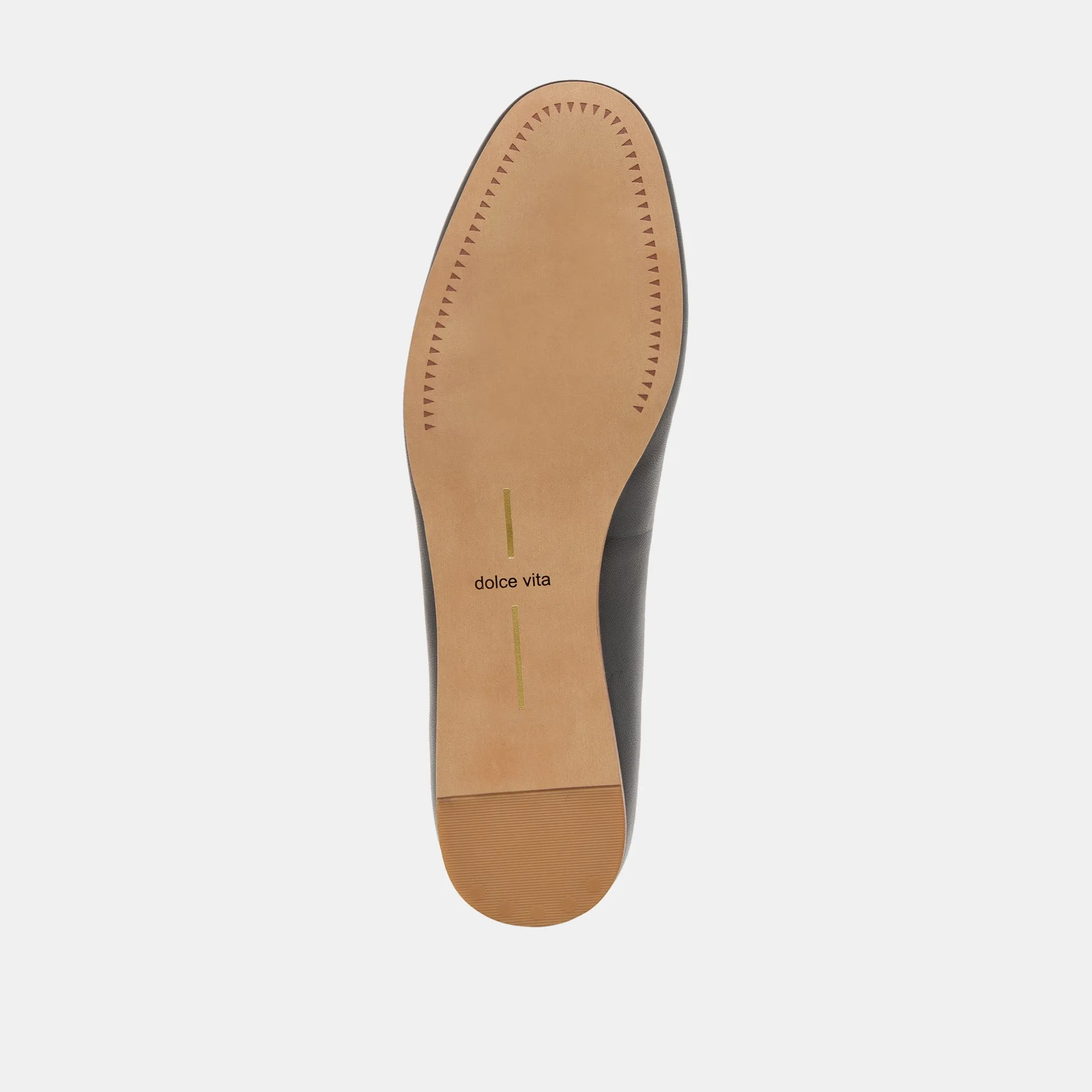 BAIDEN BALLET FLATS BLACK LEATHER Dolce Vita