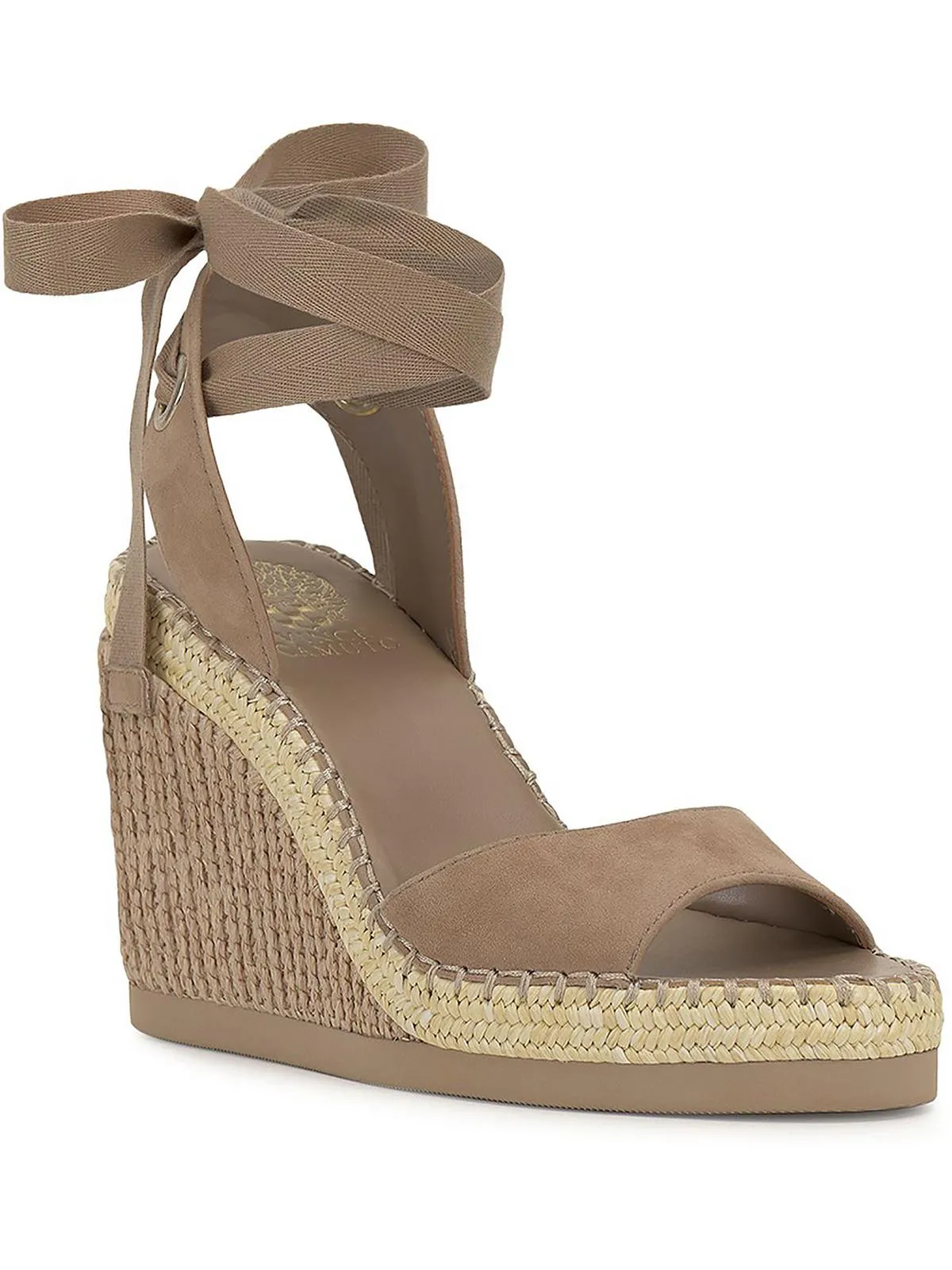 Bendsen Womens Wedge Peep Toe Espadrilles