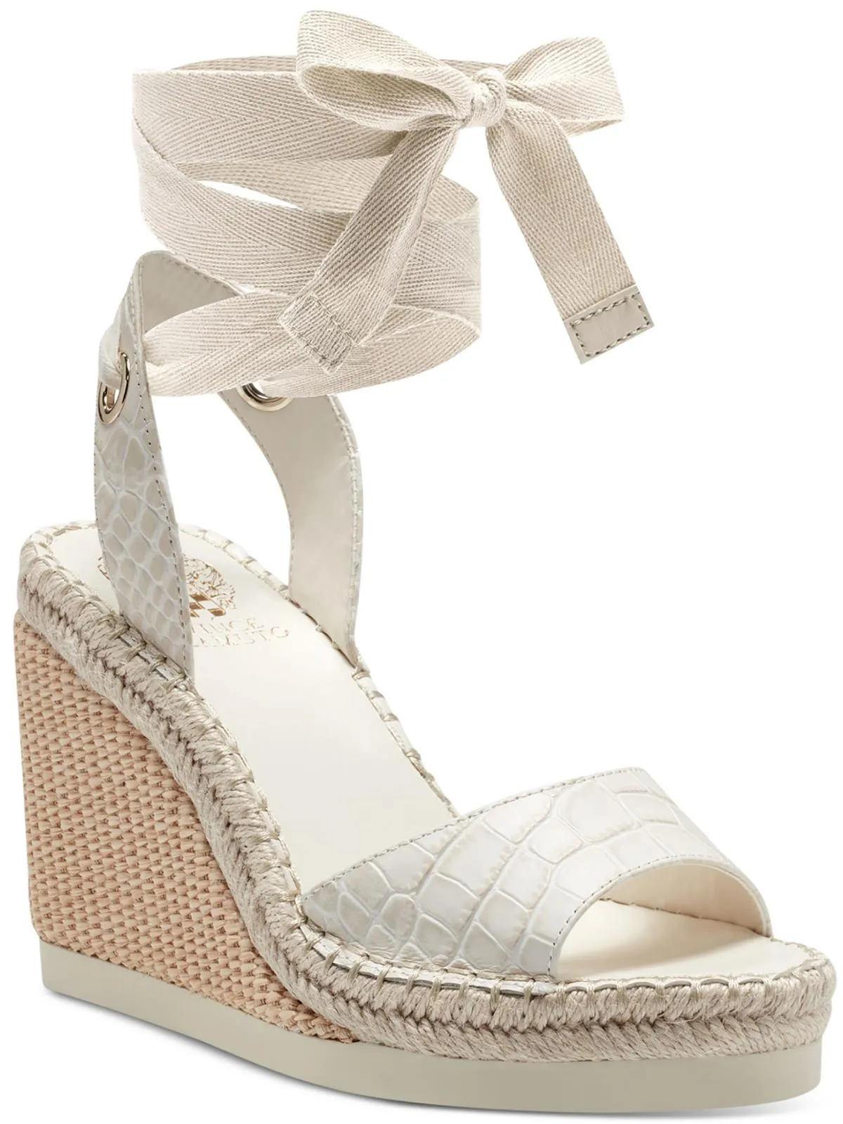 Bendsen Womens Wedge Peep Toe Espadrilles