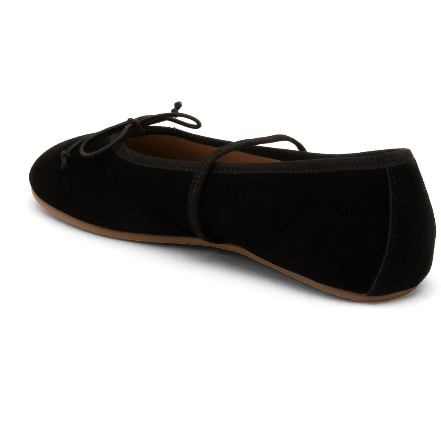 Bisgaard Black Suede Palma Ballerina
